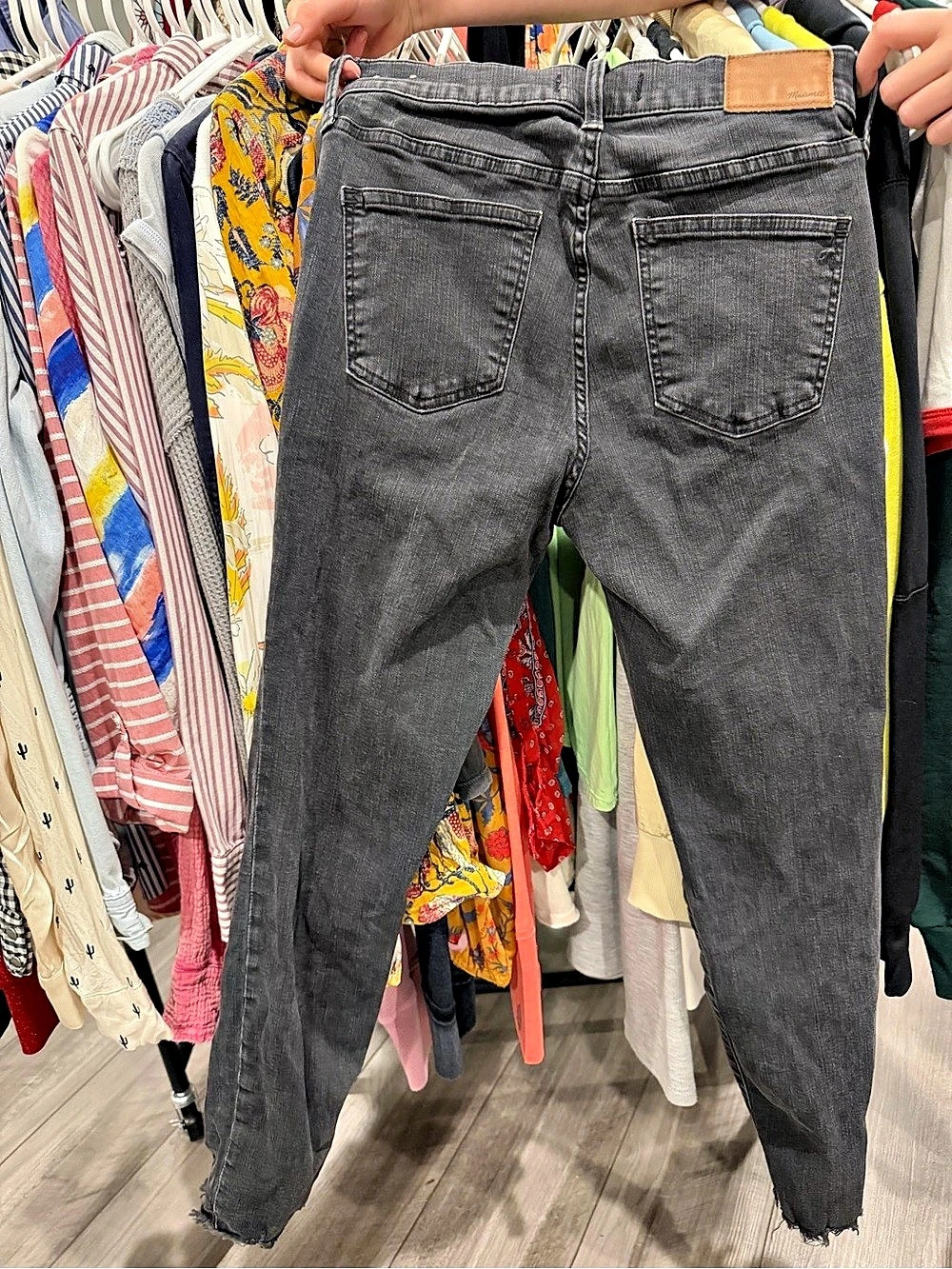 Madewell High Rise Gray Jeans - Picture 3 of 4
